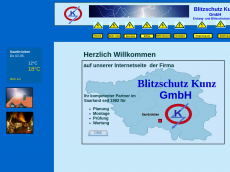 Screenshot der Domain blitzschutz-kunz.de