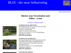 Screenshot der Domain blix-derneueselbstverlag.de