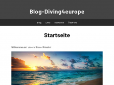 Screenshot der Domain blog-diving4europe.de