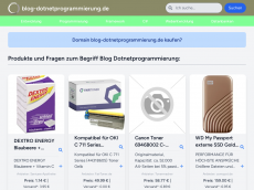 Screenshot der Domain blog-dotnetprogrammierung.de