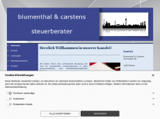 Screenshot der Domain blucar.de