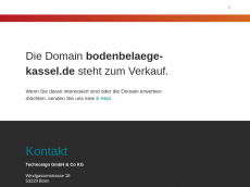 Screenshot der Domain bodenbelaege-kassel.de