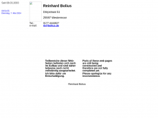 Screenshot der Domain bolius.de