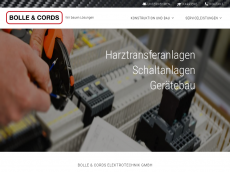 Screenshot der Domain bolle-cords.de