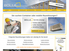 Screenshot der Domain bolle-eventcontainer.de