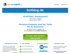 Screenshot der Domain botblog.de