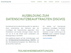 Screenshot der Domain branchenpunkt.de