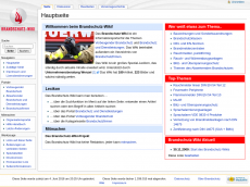 Screenshot der Domain brandschutz-wiki.de