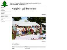 Screenshot der Domain brauchtum-sitzendorf.de