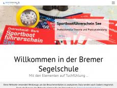 Screenshot der Domain bremer-segelschule.de