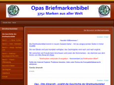 Screenshot der Domain briefmarkenbibel.de