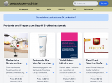 Screenshot der Domain brotbackautomat24.de