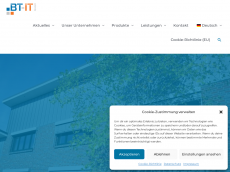 Screenshot der Domain bt-it.de