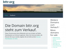 Screenshot der Domain bttr.org