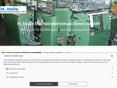 Screenshot der Domain buchbindereimaschinen.de