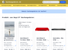 Screenshot der Domain buchungsdaten.de