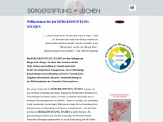 Screenshot der Domain buergerstiftung-juechen.de
