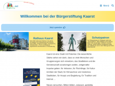 Screenshot der Domain buergerstiftung-kaarst.de