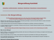 Screenshot der Domain buergerstiftung-karlsfeld.de