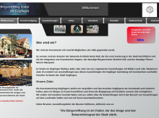 Screenshot der Domain buergerstiftung-kunst-gueglingen.de