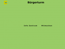 Screenshot der Domain buergerturm.de