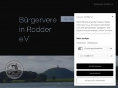 Screenshot der Domain buergerverein-rodder.de