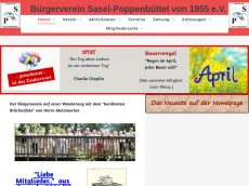 Screenshot der Domain buergerverein-sasel-poppenbuettel.de