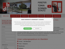 Screenshot der Domain buerk-dachfenster.de