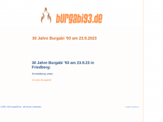 Screenshot der Domain burgabi93.de