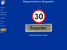 Screenshot der Domain burgacker.de
