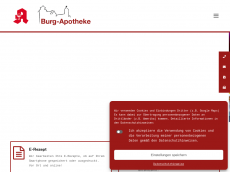 Screenshot der Domain burgapotheke-harburg.de