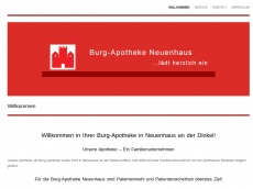 Screenshot der Domain burgapotheke-neuenhaus.de