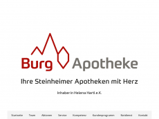 Screenshot der Domain burgapotheke-steinheim.de