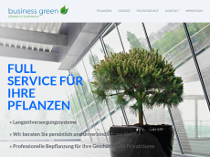 Screenshot der Domain businessgreen.de