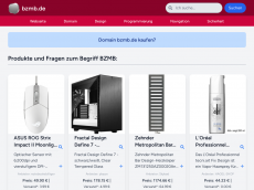 Screenshot der Domain bzmb.de
