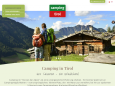 Screenshot der Domain campingtirol.net