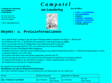 Screenshot von campotel-lausitzring.de