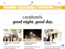 Screenshot der Domain carathotels.de