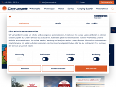 Screenshot der Domain caravanundfreizeit.de