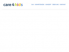 Screenshot der Domain care4kids.de