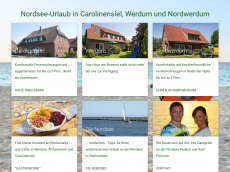Screenshot der Domain caro-urlaub.de