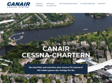 Screenshot der Domain cessna-chartern.de
