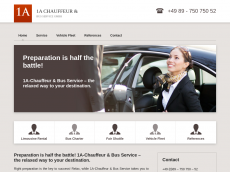 Screenshot der Domain chauffeurservices.de