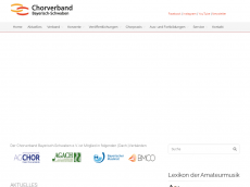 Screenshot der Domain chorverband-cbs.de