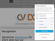 Screenshot der Domain chorverband-dortmund.de