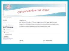 Screenshot der Domain chorverband-enz.de