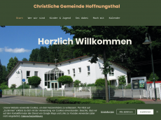 Screenshot der Domain christliche-gemeinde-hoffnungsthal.de