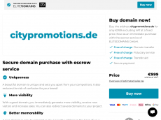 Screenshot der Domain citypromotions.de