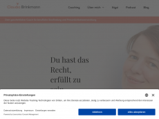 Screenshot der Domain claudiabrinkmann.de