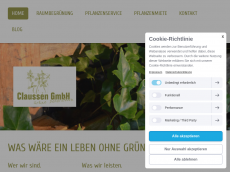 Screenshot der Domain claussengmbh.de